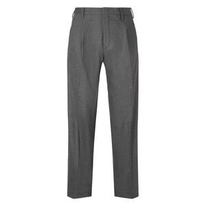 SLOWEAR Men's Pleated Wool Trousers Men GREY Pants